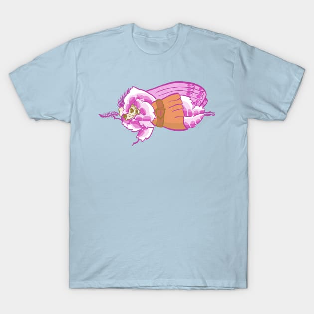 Doggerel Moth Taking a Dramatic Nap T-Shirt by lyricdesigns